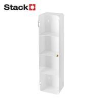 ราคา กล่องเหล็กโชว์โมเดล STACKO MANIA 15x10x56 ซม. สีขาว (1260901)