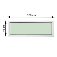 ราคา ช่องแสงหน้าต่าง อะลูมิเนียม MHOLARN 120X40 ซม. สีขาว (1270906)