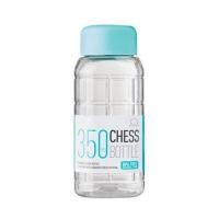 ราคา ขวดน้ำพลาสติก PET LOCKNLOCK CHESS 0.35 ลิตร สีฟ้า/ใส (1275067)