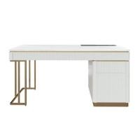 ราคา โต๊ะทำงาน SB FURNITURE GALAR 19222711 159 ซม. สีขาว (1277983)