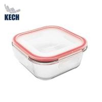 ราคา กล่องอาหารแก้วจัตุรัส 0.8 ลิตร KECH RUMI สีแดง (1280849)
