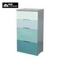 ราคา ตู้ลิ้นชัก 4 ชั้น มีล้อ ME LIVING 58x38x109 ซม. สีฟ้า (1191280)