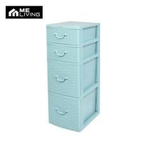 ราคา ตู้ลิ้นชักหวาย 4 ชั้น ME LIVING 42x49x110 ซม. สีฟ้า (1248297)