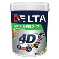ราคา สีน้ำทาภายใน ชนิดเนียน DELTA SHIELD 4D BASE A สีขาว 1 แกลลอน (1263895)