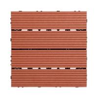 ราคา แผ่นทางเท้า WPC ลายตรง SPRING 30X30 ซม. สีน้ำตาลแดง (1282929)