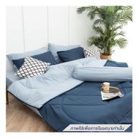 ราคา ชุดผ้าปูที่นอน 5 ฟุต (ชุด 6 ชิ้น) SANTA BEDDING สี LIGHT BLUE/NAVY BLUE (1295904)