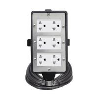 ราคา บล็อกยาง 6 ช่อง พร้อมสายไฟ VCT 3x1.5 16 แอมป์ ELECTON ERB16-CB631510 10 เมตร สีดำ (1294601)