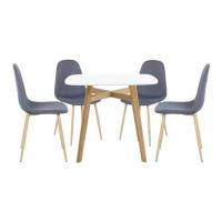 ราคา ชุดโต๊ะทานข้าว 4 ที่นั่ง SB FURNITURE JANORA-A80&LASTA 59062987 สีขาว (1298822)
