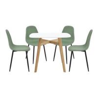 ราคา ชุดโต๊ะทานข้าว 4 ที่นั่ง SB FURNITURE JANORA&LALADA 59062994 สีขาว (1298831)