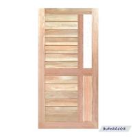 ราคา ประตูไม้แดงมาเลย์ N999 ELDER2 100X200 ซม. สีธรรมชาติ (1158144)