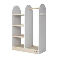 ราคา ตู้เสื้อผ้าเด็กโล่งพร้อมชั้นวาง OYAKOO LUNA 82.2 ซม. สีขาว/ลายไม้ (1283940)