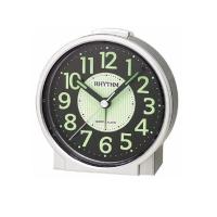 ราคา นาฬิกาตั้งโต๊ะพลาสติก RHYTHM CRE225NR19 3 นิ้ว สีเงิน (1216892)