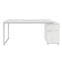 ราคา โต๊ะทำงานไม้ SURE HBD-1661 ลายหินอ่อน สีขาว (1187218)