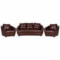 ราคา ชุดโซฟา 5 ที่นั่ง AS FURNITURE ROOF LBWB22 PVC สีน้ำตาลเข้ม (1229453)