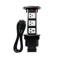 ราคา ชุดเต้ารับ 3 ช่องแนวตั้งฝังโต๊ะพร้อมแท่นชาร์จไร้สาย 15 วัตต์ HACO PBK/2EU สีดำ (1243075)