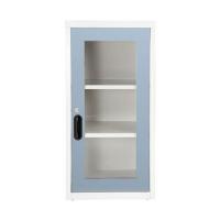 ราคา ตู้เหล็กบานเปิดกระจก KIOSK UDB-2 สีขาว/เทาอ่อน (1254356)