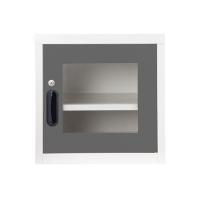 ราคา ตู้เหล็กบานเปิดกระจก KIOSK UNI-2 GR สีเทา (1254934)