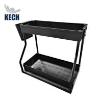 ราคา ชั้นวางอเนกประสงค์ 2 ชั้น KECH SLIDE สีดำ (1273973)