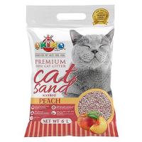 ราคา ทรายแมวเต้าหู้ OKIKO กลิ่นพีช 6 ลิตร (1207859)