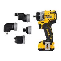 ราคา สว่านไร้สาย (พร้อมแบตเตอรี่) DEWALT DCD703D2-b1 SETหัว 5 IN 1 12 โวลต์ (1215238)