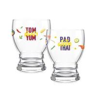 ราคา แก้วน้ำ 300 มล. OCEAN GLASS SOFT POWER FOOD ต้มยำ & ผัดไท (แพ็ก 2 ใบ) (1300566)