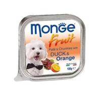 ราคา อาหารเปียกสุนัข MONGE FRUIT DUCK AND ORANGE 100 ก. (1203172)