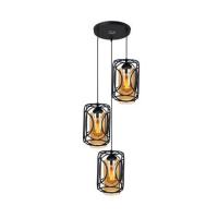 NEOLIGHT โคมไฟช่อ สีทองรมดำ 3 หัว รุ่น 6151-3