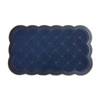 ราคา พรมเช็ดเท้าดักฝุ่น HOME LIVING STYLE SCALLOP 45X75 ซม. สีน้ำเงินเข้ม (1298284)