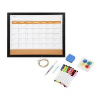 ราคา กระดานไวท์บอร์ดไม้ก๊อก SNAZZ CALENDAR 45x35 ซม. สีดำ (1302374)