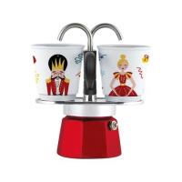 ราคา หม้อต้มกาแฟ BIALETTI MINI EXPRESS RED SCHIACCIANOCI SET 2 ถ้วย (1304089)