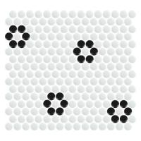 ราคา โมเสคพอร์ซเลน 30x30 ซม. GLASCERA ราวนด์ แพทเทิร์น 3 สีทูโทน (1251629)