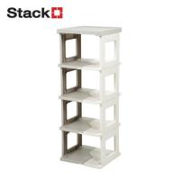 ราคา ชั้นวางรองเท้า 5 ชั้น STACKO BONNIE 26.5X26X75 ซม. สีขาว/เทา (1288647)