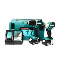 ราคา ชุดสว่านและไขควงกระแทกไร้สาย COMBO KIT (พร้อมแบตเตอรี่) MAKITA DLX2417J 18 โวลต์ (1233982)