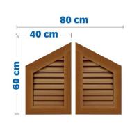 ราคา จั่วช่องลม WT IV-01 80x60 ซม. สีสัก (1282848)