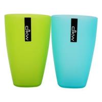 ราคา แก้วน้ำ PP 580ml DKW SQUARE เขียว/ฟ้า แพ็ค 2 ใบ (1034624)