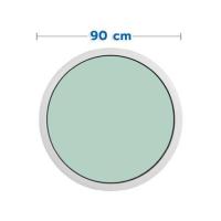 ราคา ช่องแสงหน้าต่างอะลูมิเนียม วงกลม KPA 90x90 ซม. สีขาว (1307499)