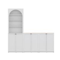 ราคา ตู้สูง บานผสม SB FURNITURE TRIXX 59064241 240 ซม. สีขาว (1307432)