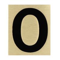 ราคา ป้ายตัวเลขอารบิค ทองเหลือง S&T 1096D เลข 0 (109004)