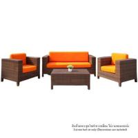 ราคา ชุดโซฟาหวายเทียม IVY SF001 CAPRI สีน้ำตาล (1253592)