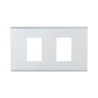 ราคา หน้ากาก 2 ช่อง PANASONIC WEG6802MW สีเงิน (131557)