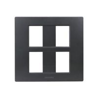 ราคา หน้ากาก 4 ช่อง PHILIPS LEAF สีดำ (1145554)