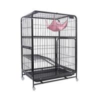 ราคา กรงแมวมีล้อ PETUS 76X53X107 ซม. สีดำ (1274711)