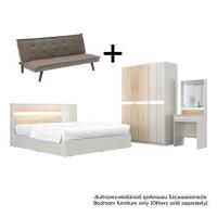 ราคา ชุดห้องนอน 6 ฟุต + โซฟาเบด สีน้ำตาล KONCEPT MAZE 3-19250614 สีไอโวรี่/ลินด์เบิร์ก (1311097)