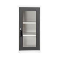 ราคา ตู้เหล็กบานเปิดกระจก KIOSK UDB-2 G1 สีขาว/เทา (1220056)