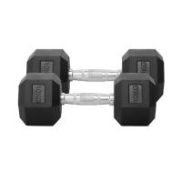 ราคา ดัมเบลหกเหลี่ยม หุ้มยาง IRONTEC 10 กก. (1 คู่) (1283865)