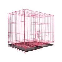 ราคา กรงสัตว์เลี้ยงพับได้ PETUS 70X50 ซม. สีชมพู (1287438)
