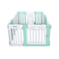 ราคา คอกกั้นสุนัขเพ็ทโฮม HOSTAIL ไซซ์ S สีเขียว/ขาว (1182776)