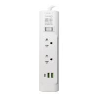 ราคา รางปลั๊กไฟ 2 ช่อง 1 สวิตช์ 2 USB 1 TYPE C LUMIRA LS-702 2 ม. (1251634)
