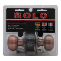 ราคา ลูกบิดประตูห้องน้ำ หัวจัน SOLO 94D-222AC-BK สีทองแดงรมดำ (282226)