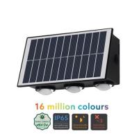 ราคา ไฟผนังภายนอก SOLAR LAMPTAN TRILUX 5 วัตต์ RGB สีดำ (1238793)